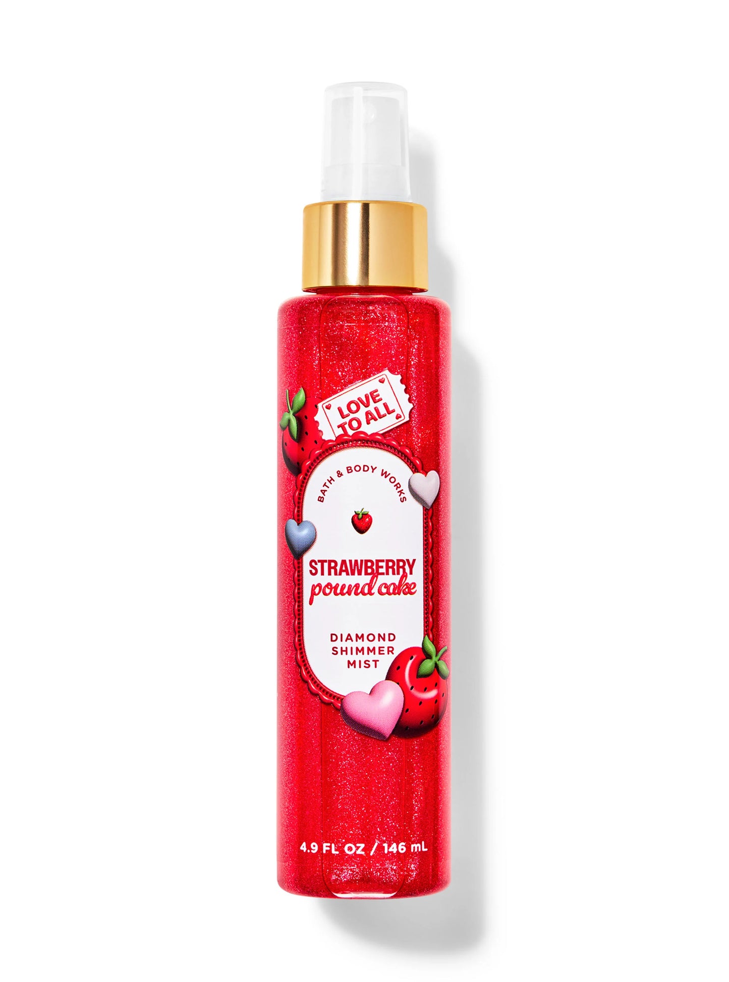 Bath&Body Works Strawberry Pound Cake Diamond Shimmer Mist