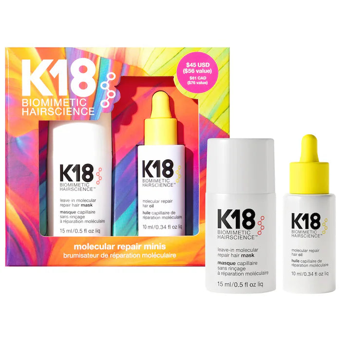 K18 Mini Hair Mask & Oil Set